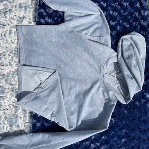 Grey Crop Sweatshirt | Grey Jacket | Sweatsuit